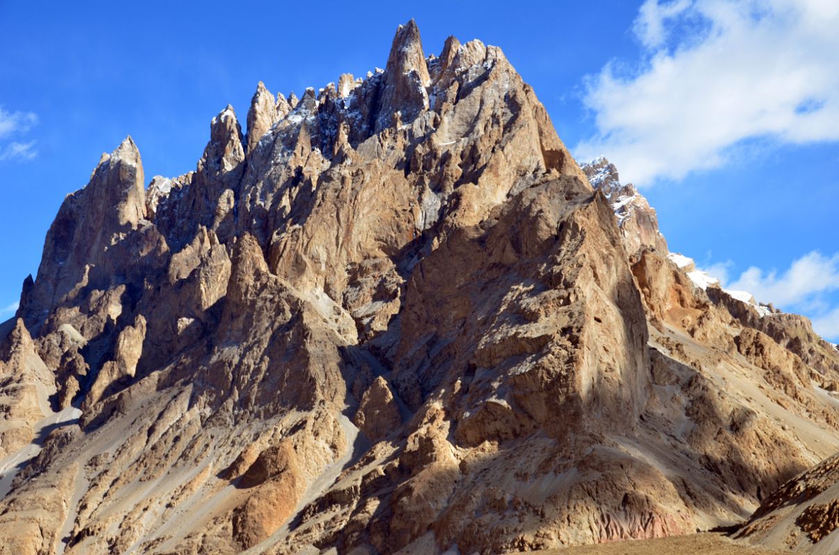05 Eroded Hills And Spires Next To The Exit From the Aghil Pass In Shaksgam Valley On Trek To Gasherbrum North Base Camp In China